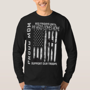 Camiseta Filho Filha Mãe Sexta-Feira Vermelha Tropa de Apoi