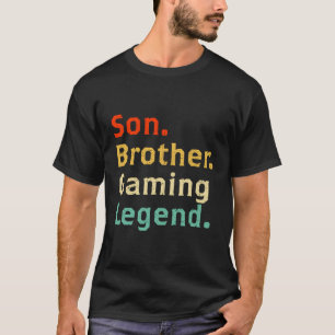 Camiseta Filho Irmão Gaming Legend Gamer Gifs Para Garoto
