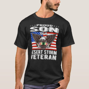 Camiseta Filho Orgulhoso Da Tempestade Do Deserto Veterano