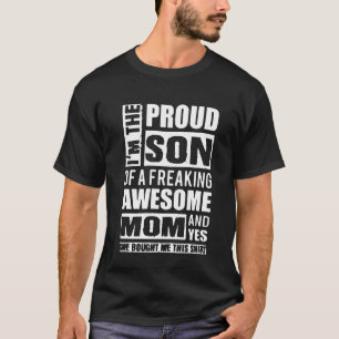 Camiseta Filho orgulhoso de Freaking a mamã impressionante