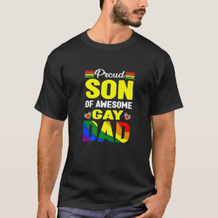 Camiseta Filho Orgulhoso De Um Pai Incrível Mês De Orgulho 