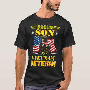 Camiseta Filho Orgulhoso De Uma Família Militar Veterana Do