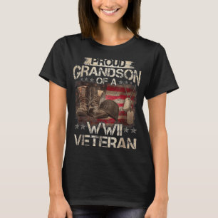 Camiseta Filho Orgulhoso De Uma Família Militar Veterana Ww
