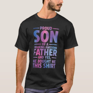 Camiseta Filho Orgulhoso De Uma Família Padre Incrível