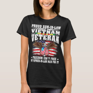 Camiseta Filho Orgulhoso De Uma Militar Veterana Do Vietnam