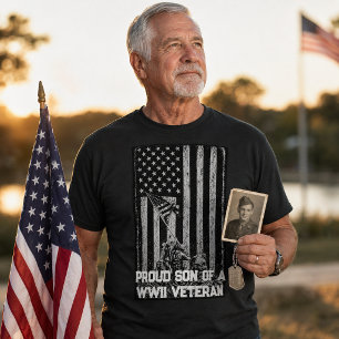 Camiseta Filho Orgulhoso de Veterano da 2ª Guerra Mundial B