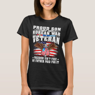 Camiseta Filho orgulhoso de veterano de guerra coreano libe
