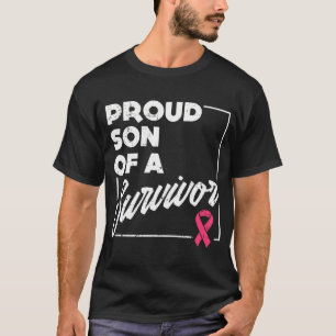 Camiseta Filho Orgulhoso Do Apoio ao cancer de mama De Sobr