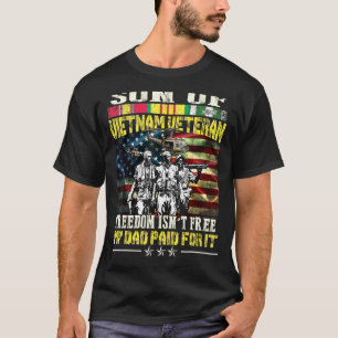 Camiseta Filho Orgulhoso Do Pai Veterano Do Vietname - Libe