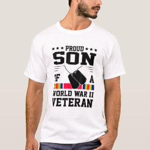 Camiseta Filho Orgulhoso Do Veterano Da Segunda Guerra Mund