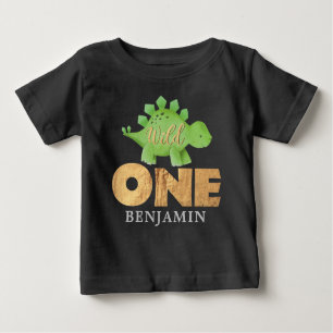 Camiseta FILHO Personalizado Um Dinossauro Primeiro Bab de