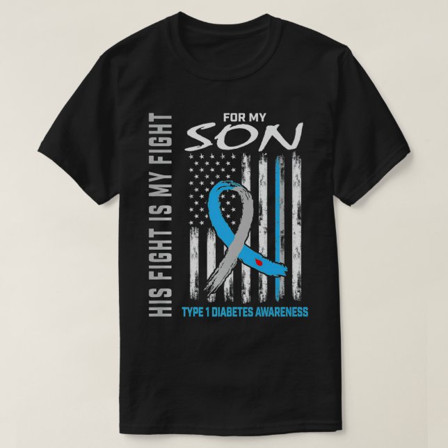 Camiseta Filho Tipo Um Sensibilização Fl Americana (Frente do Design)