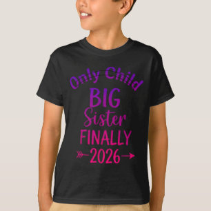 Camiseta Filho único expira em 2026 promovido a irmã mais v