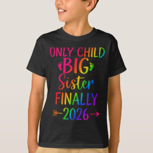 Camiseta Filho único expira em 2026 promovido a irmã mais v