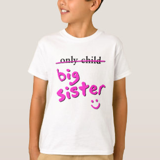 Camiseta Filho único/irmã mais velha