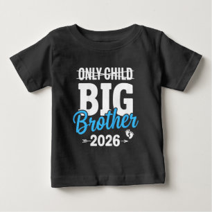 Camiseta Filho Único Riscado Irmão Mais Velho 2026