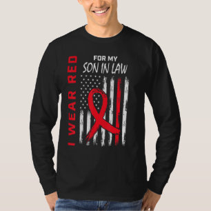 Camiseta Filho Vermelho Genro Conscientização sobre Doenças