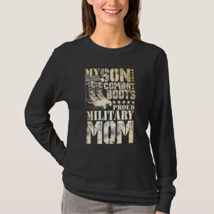 Camiseta Filho Veste Combate Boots Militares Mãe Família Mi