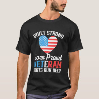 Camiseta Filho Veterano Filha Veterana Crianças Orgulhosas 