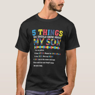 Camiseta Filhos com Autismo Para Mãe Pai Suporte Conscienti