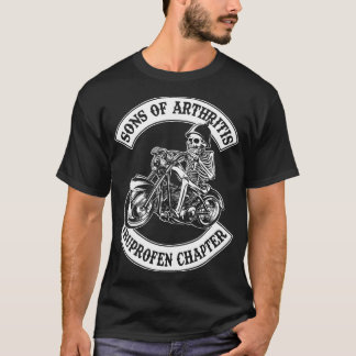 Camiseta filhos da motocicleta do capítulo da artrite
