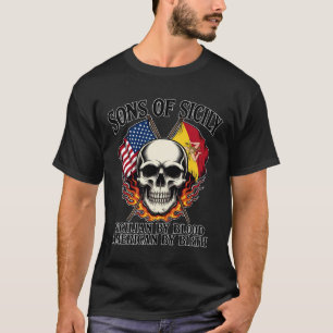 Camiseta Filhos da Sicília Siciliano por Sangue Americano p