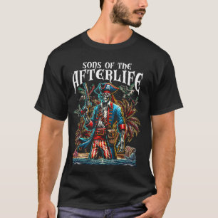 Camiseta Filhos da Vida Após a Morte - Caveira de Esqueleto
