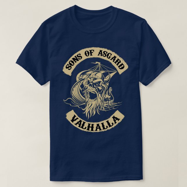 Camiseta Filhos de Asgard Valhalla (Frente do Design)