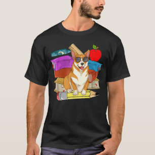 Camiseta Filhos de Cachorro Estudante Óculos Solares Cute C