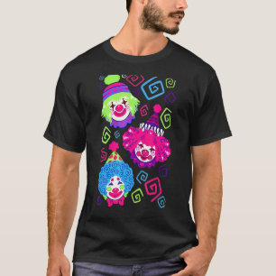 Camiseta Filhos do Tema de Aniversário do Palhaço do Circo