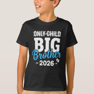 Camiseta Filhos Filho Único Riscado Irmão Mais Velho 2026