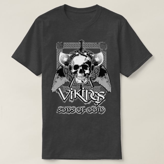 Camiseta Filhos Viking de Odin (Frente do Design)