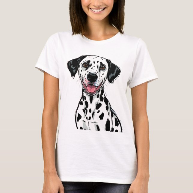 Camiseta Filhote brincalhão de dálmata (Frente)