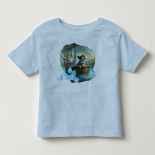 Camiseta Filhote Capitão do seu Navio procurando Peixes