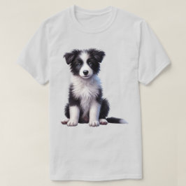 Camiseta Filhote de Border Collie Fofo
