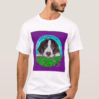 Camiseta Filhote de cachorro adorável do ponteiro de