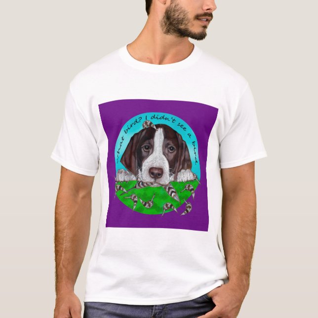 Camiseta Filhote de cachorro adorável do ponteiro de (Frente)
