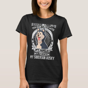 Camiseta Filhote de Cachorro da Família da Liberdade Husky