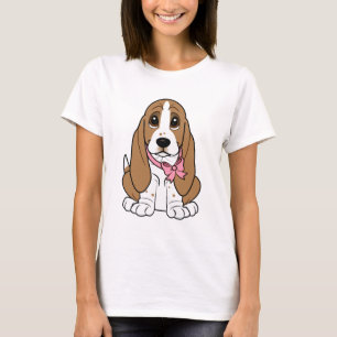 Camiseta Filhote de cachorro de Basset Hound