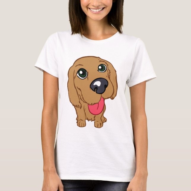 Camiseta Filhote de cachorro de cocker spaniel (Frente)