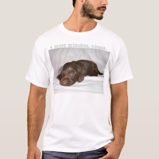 Camiseta Filhote de cachorro de Longcoat do chocolate do