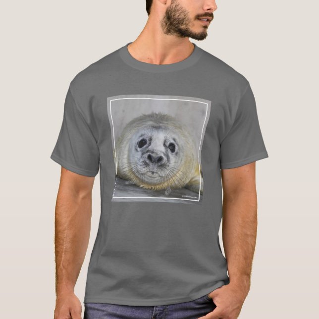 Camiseta Filhote de cachorro de selo cinzento (Frente)