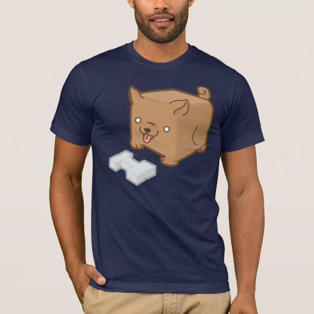 Camiseta Filhote de cachorro do cubo (Frente)