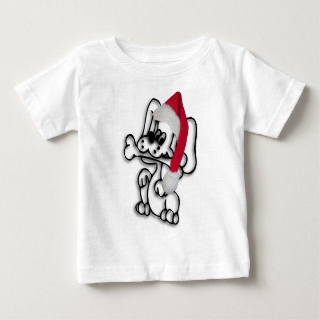 Camiseta Filhote de cachorro do Natal (Frente)
