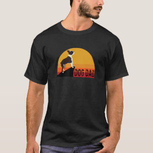 Camiseta Filhote de Cachorro Pet Cute Love Sunset Retro Pai