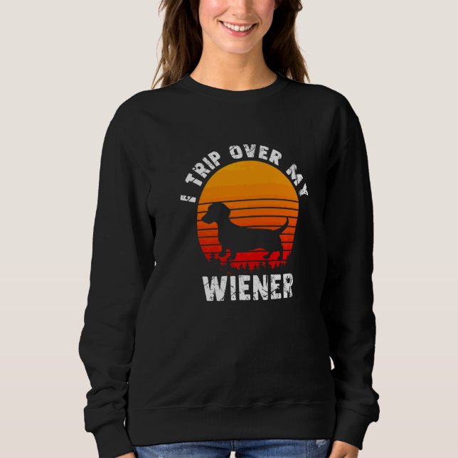 Camiseta Filhote de Dachshund Wiener Doxie Weiner Daschund  (Frente)
