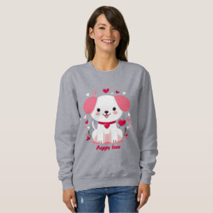Camiseta Filhote de dia de os namorados branco