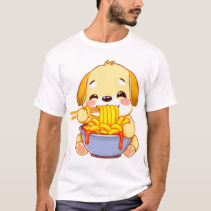 Camiseta Filhote de Golden Retriever feliz da vida tomando 