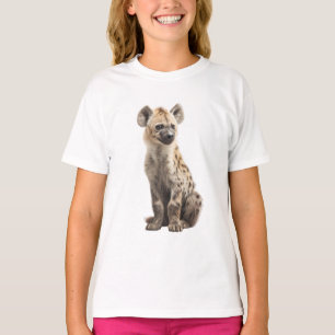 Camiseta Filhote de Hiena Manchada Real: Um Retrato da Sava