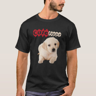 Camiseta Filhote de labrador de Cute ouro